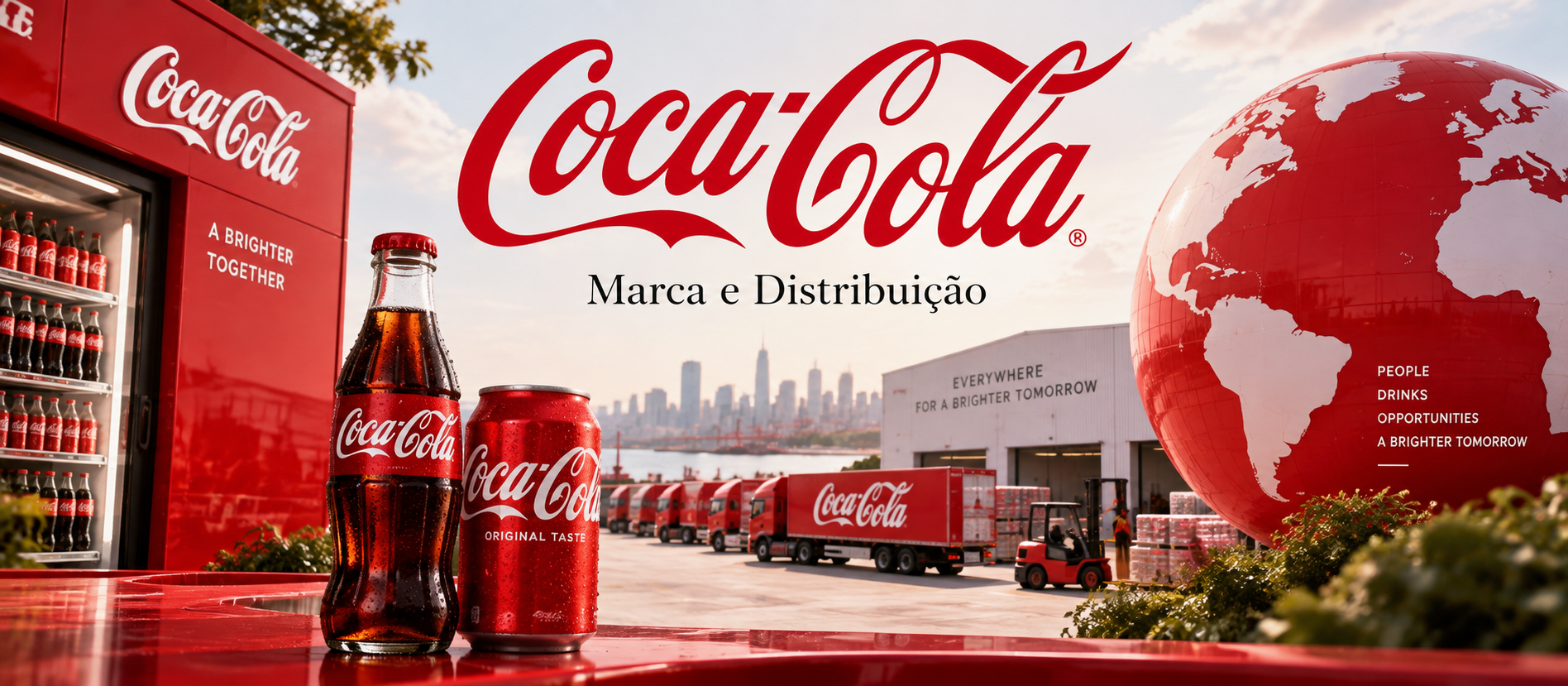 Gráfico Coca-Cola 2026 crescimento receita volume distribuição